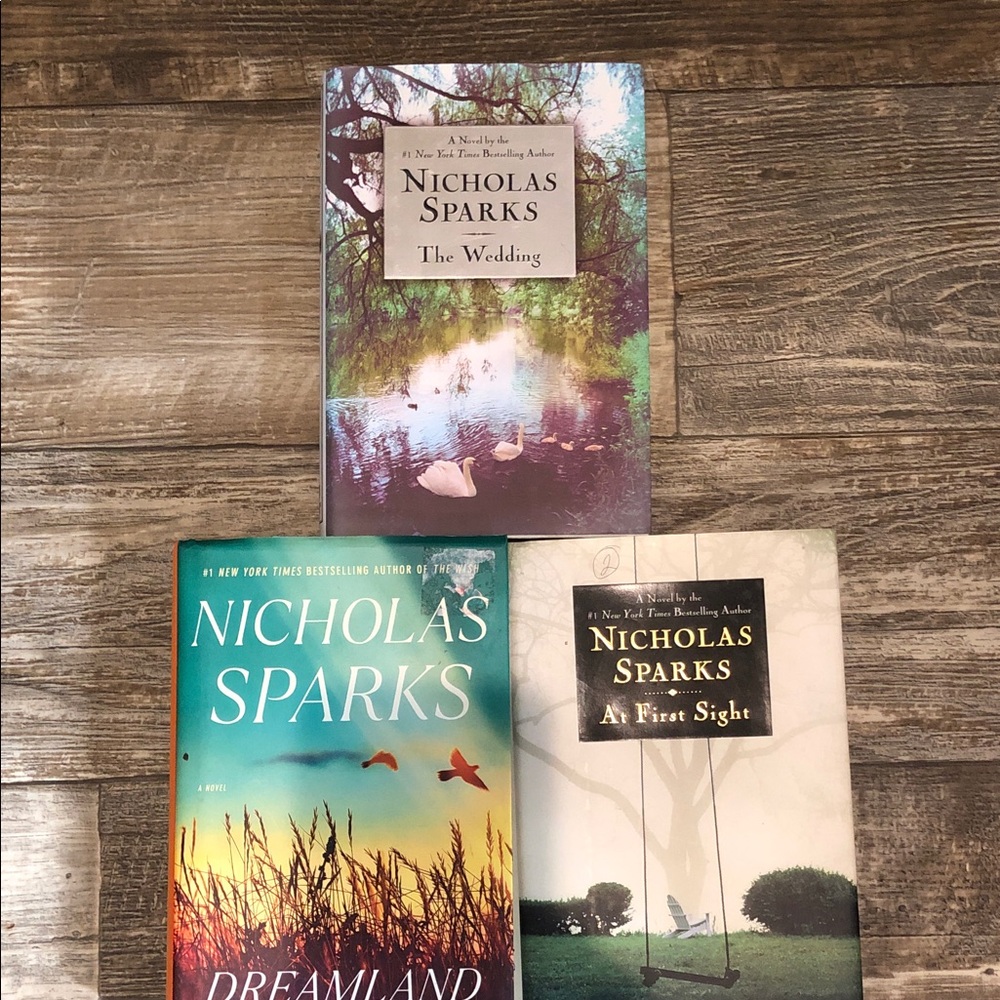 Nicholas Sparks Book Set - Dreamland, The Wedding, At First Sight